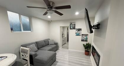This basement apartment has its own private entrance. Near downtown Long Beach