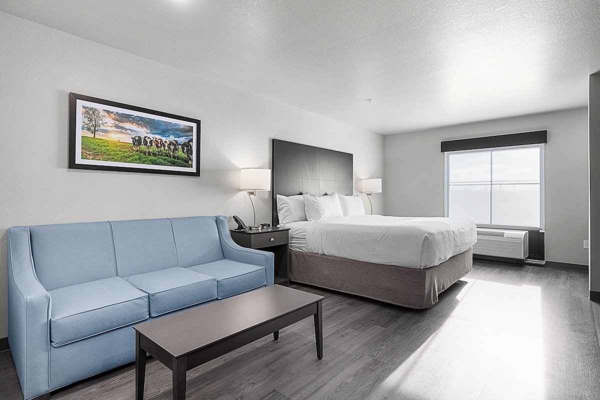 Pillow-top beds, laptop workspace, iron/ironing board, free WiFi
