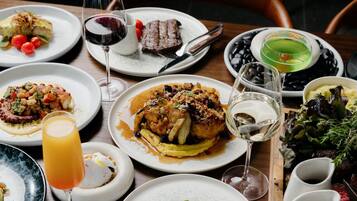 Local and international cuisine, al fresco dining