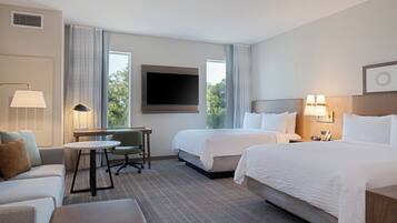 Studio Suite, 2 Queen Beds, Kitchen | Free WiFi, bed sheets