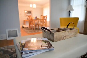 Coffee table in the living room

