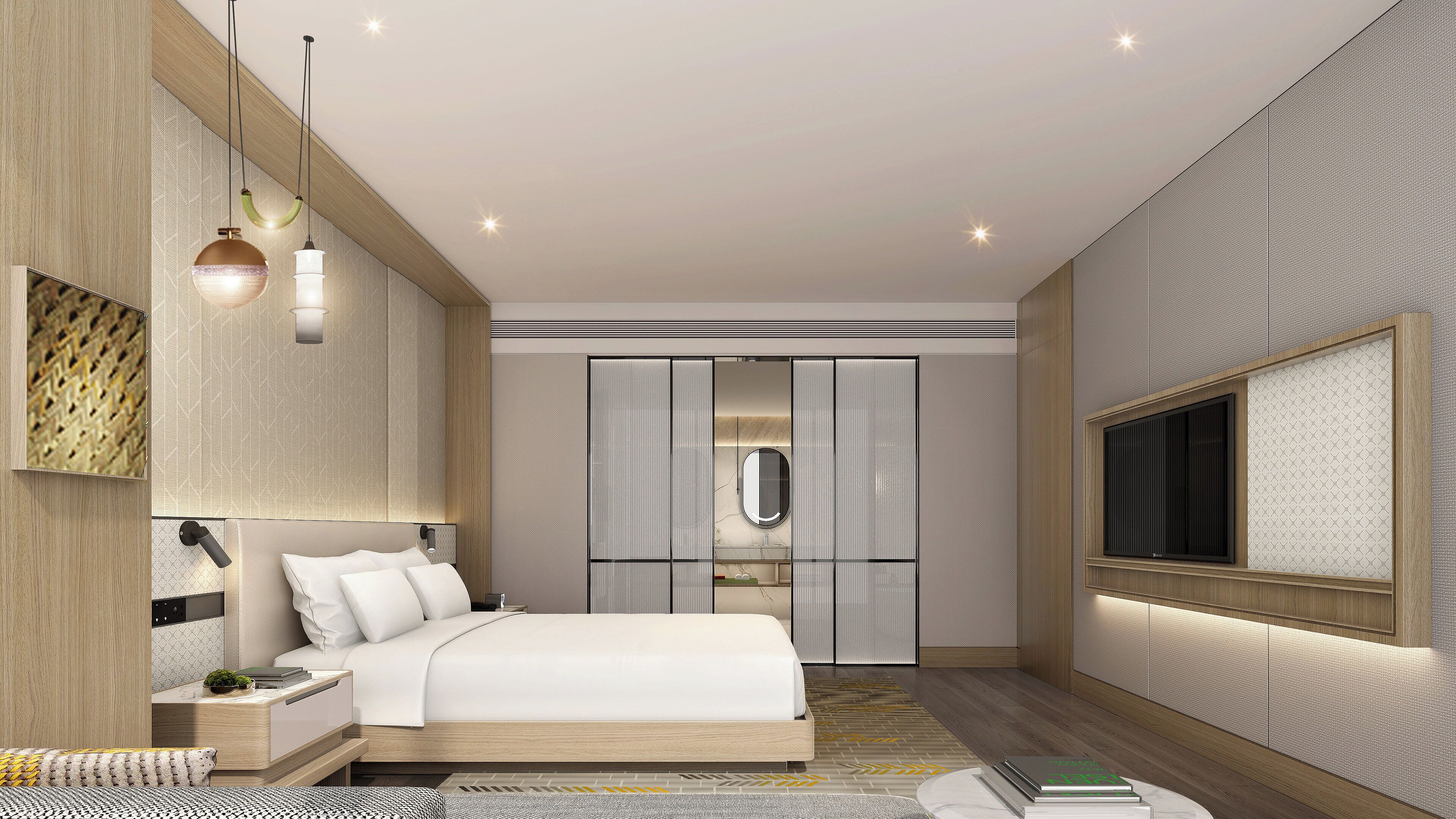 มินิบาร์, ตู้นิรภัยในห้องพัก, โต๊ะทำงาน, พื้นที่ทำงานแบบใช้แล็ปท็อป