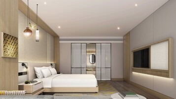 Minibar, caja de seguridad en la habitación y escritorio 