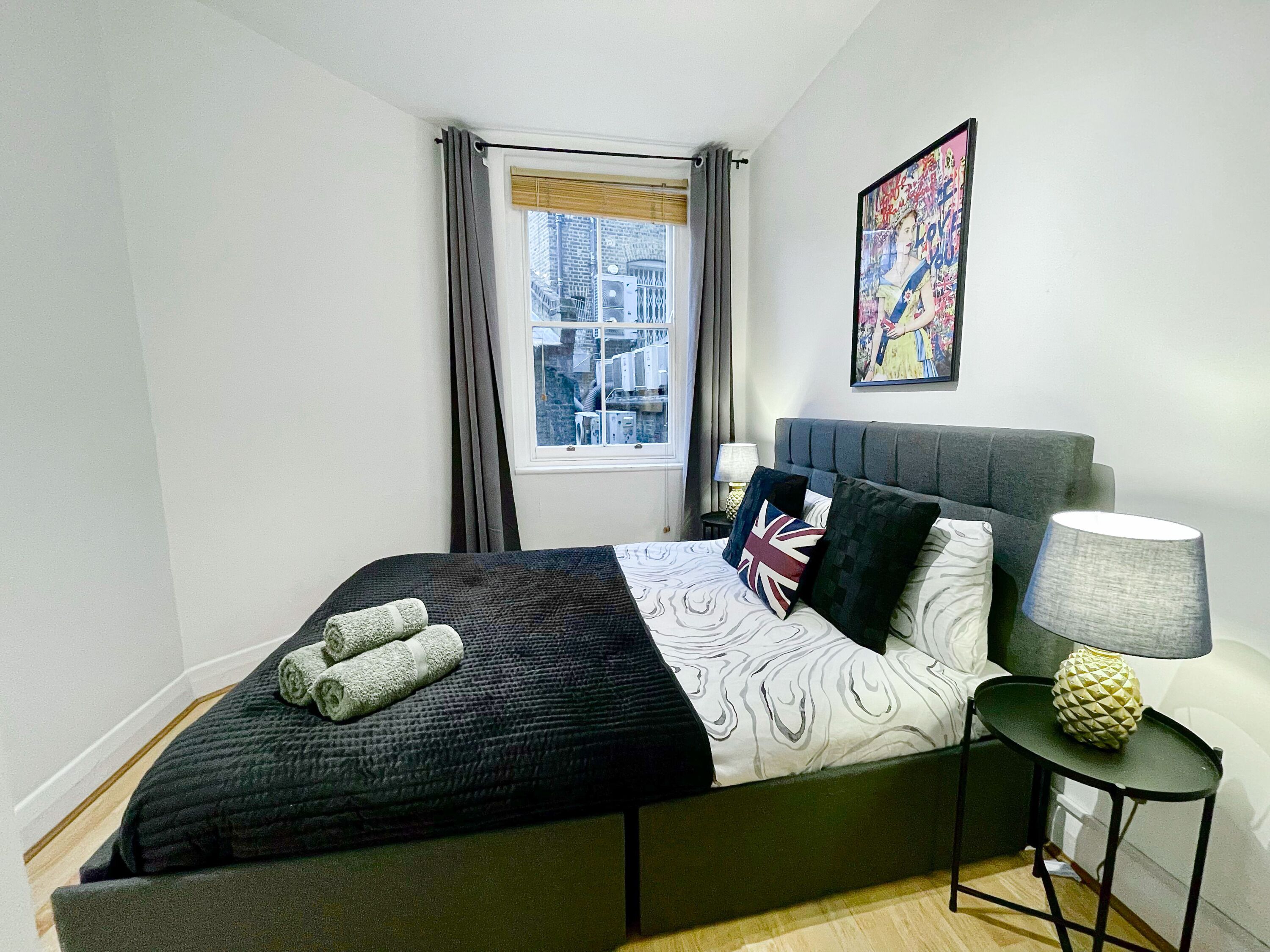 1 室のベッドルーム、アイロン / アイロン台、WiFi、ベッドシーツ