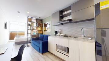 Microondas y parrilla de estufa