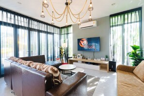 Smart-tv och en stereo