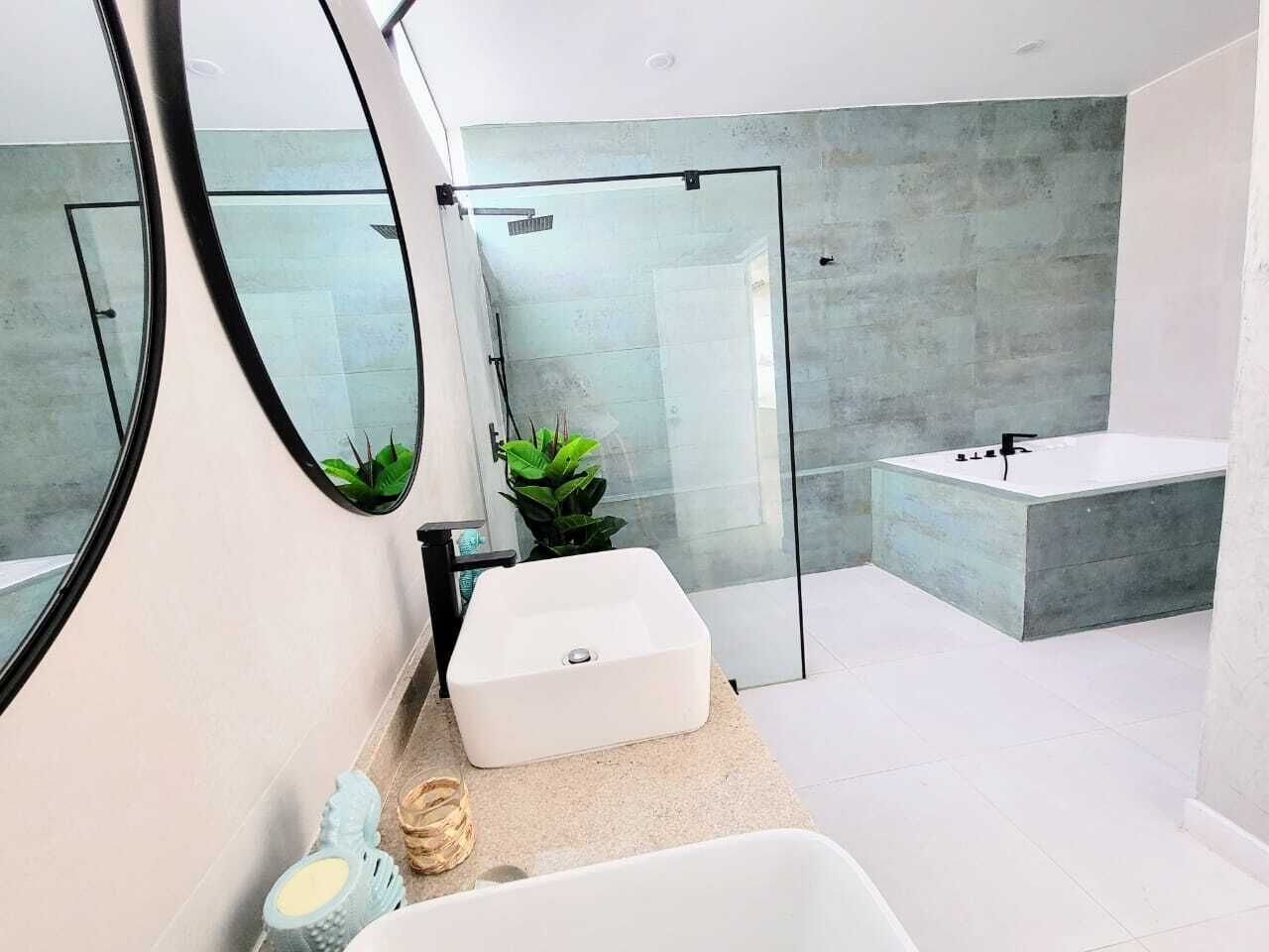 Hair dryer, soap, toilet paper
