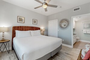 2 bedrooms, iron/ironing board, internet, bed sheets