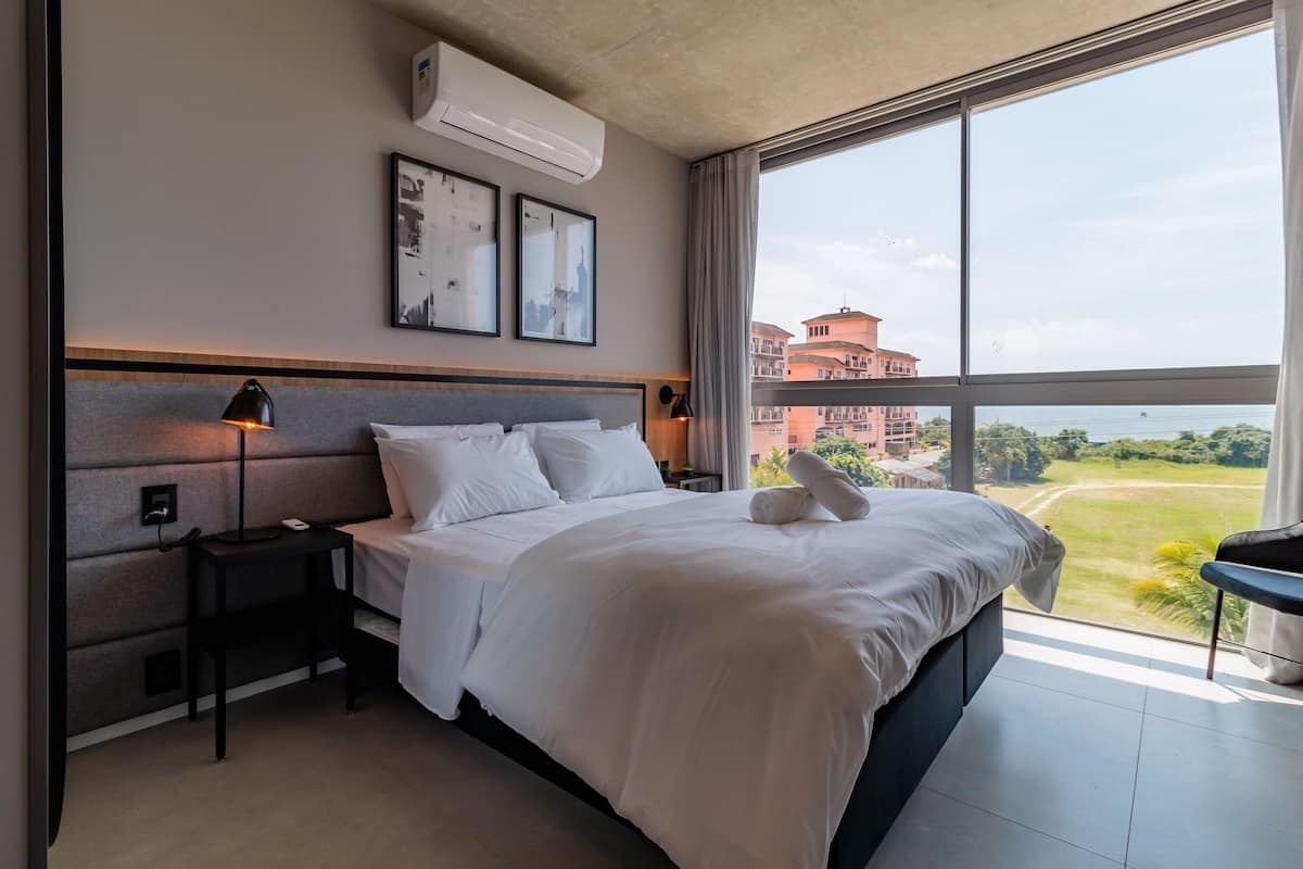 Basic-Studio | 1 Schlafzimmer, Bügeleisen/Bügelbrett, kostenloses WLAN, Bettwäsche