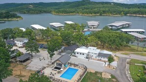 Exterior - The Harbor @ Lighthouse Lodge – Lakefront Home with Covered Porch & Boat Slip Access (Kimberling City)