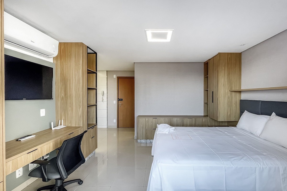 Estúdio | 1 quarto, espaço de trabalho para notebook