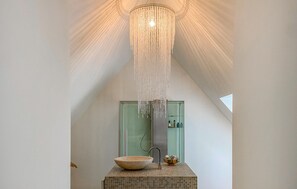 Shower, hair dryer