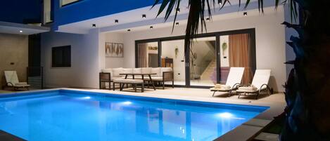 A heated pool
