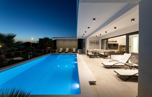 A heated pool
