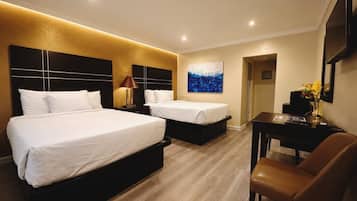 Habitación doble, 2 camas dobles, no fumadores, baño privado | Wifi gratis y ropa de cama