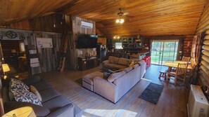 Smart TV, table football, books