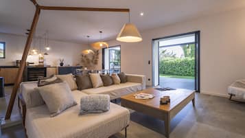TV, fireplace, table tennis