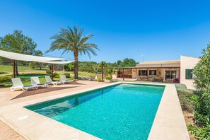 Pool - Country House 'Sis Quartons' with Private Pool, Wi-Fi and Air Conditioning (Capdepera)