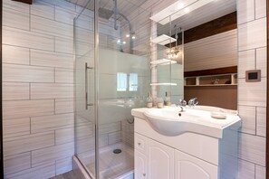 Shower, hair dryer