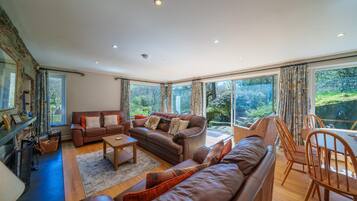 Télévision, cheminée