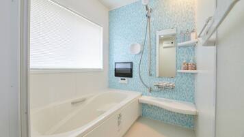 Hair dryer, towels