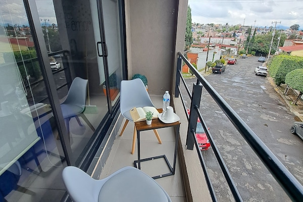 Studio Suite Keluarga, 1 kamar tidur, balkon, pemandangan kota | Balkon