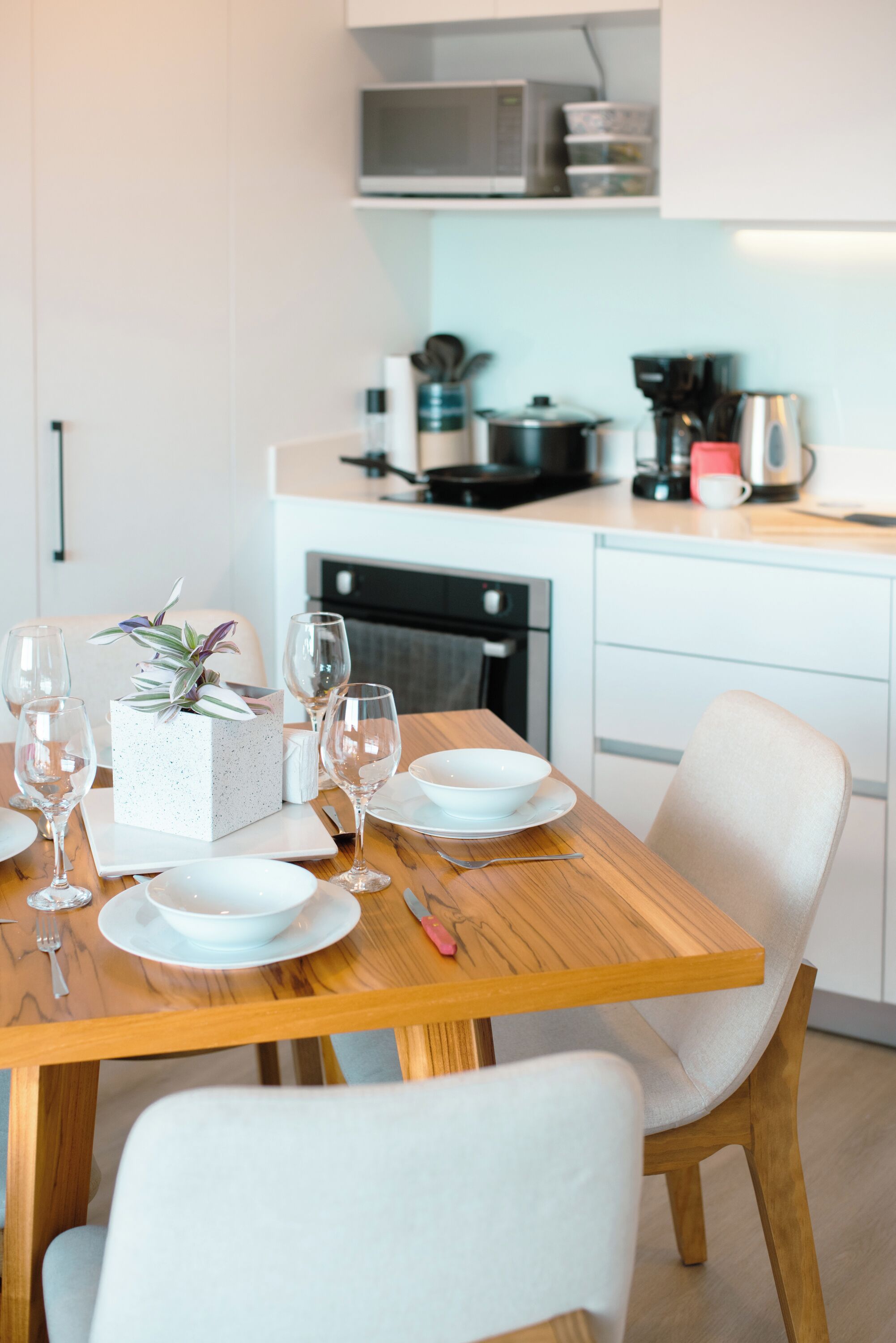 Microwave, oven, stovetop