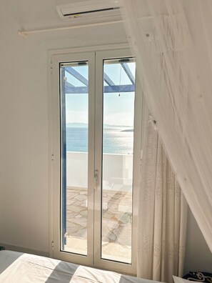 2 bedrooms, WiFi, bed sheets - Blue orison house Tinos for 5 persons with seaview (Tinos Regional Unit)