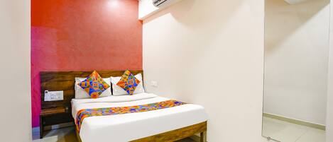 Sengetøy i egyptisk bomull, sengetøy av topp kvalitet og safe på rommet