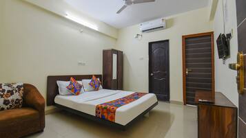 Sengetøy i egyptisk bomull, sengetøy av topp kvalitet og safe på rommet