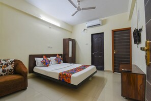 Sengetøy i egyptisk bomull, sengetøy av topp kvalitet og safe på rommet