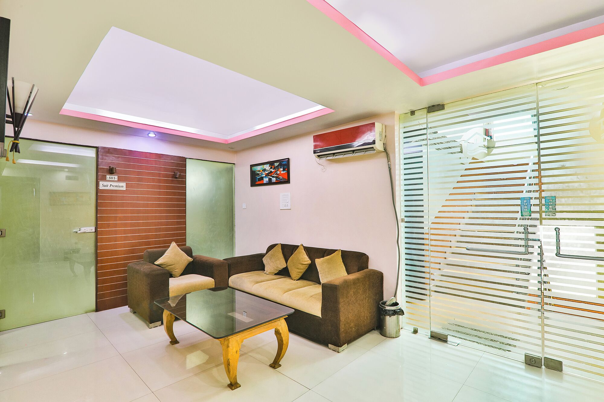 Sala de estar en el lobby