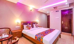 Phòng Deluxe | Bộ trải giường bằng vải cotton Ai Cập, bộ đồ giường cao cấp 