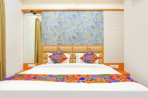 Egyptian cotton sheets, premium bedding, in-room safe, free WiFi - FabHotel Lotus Blue (Bhopal)