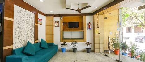 Sitteområde i lobbyen