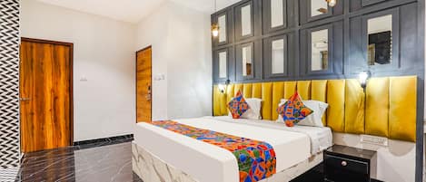 Luxe kamer, 1 queensize bed | Lakens van Egyptisch katoen, luxe beddengoed, een kluis op de kamer