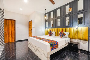 Phòng Cao cấp, 1 giường cỡ queen | Bộ trải giường bằng vải cotton Ai Cập, bộ đồ giường cao cấp 