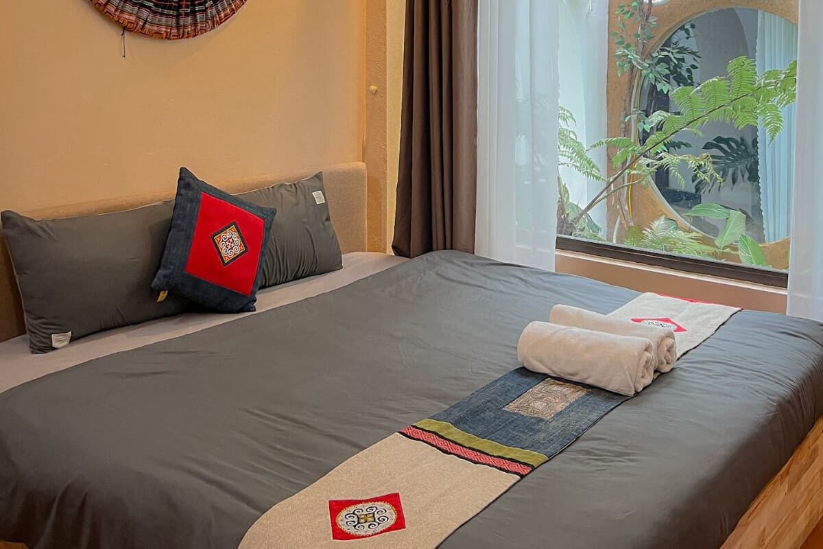 Familie tweepersoonskamer | Een bureau, gratis wifi, beddengoed