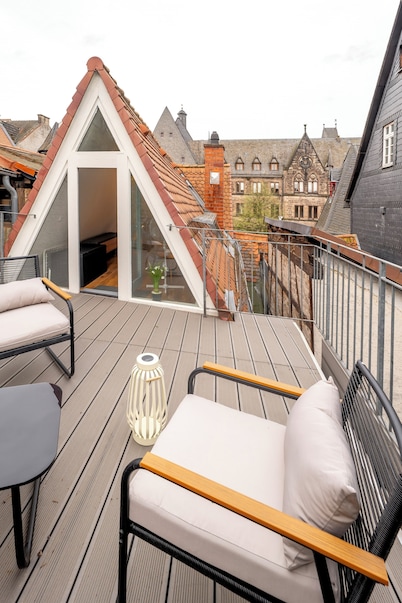 Himmlische Altstadt-maisonette mit Dachterrasse