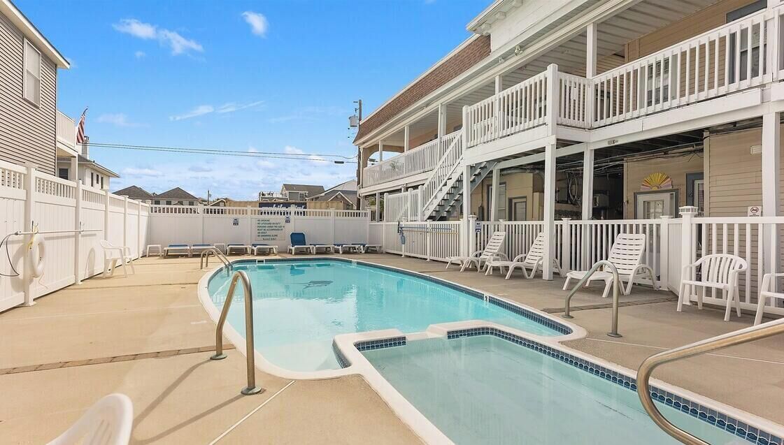 A heated pool