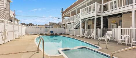 A heated pool