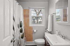 Hair dryer, towels