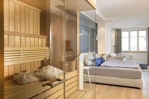 1 soverom, strykejern/-brett, wi-fi (inkludert) og sengetøy