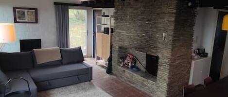 TV, fireplace, DVD player