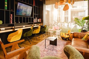 Sala de estar en el lobby