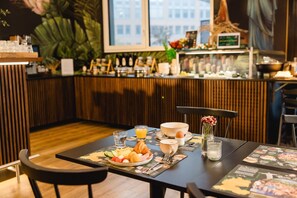 Daily buffet breakfast for a fee
