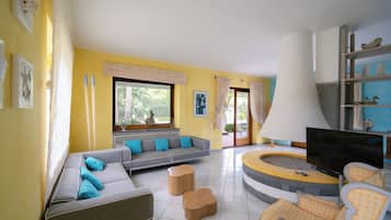 TV connectée, cheminée