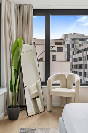 1 bedroom, iron/ironing board, WiFi, bed sheets - Luxury Downtown Apartment with Modern Amenities (Luxembourg)