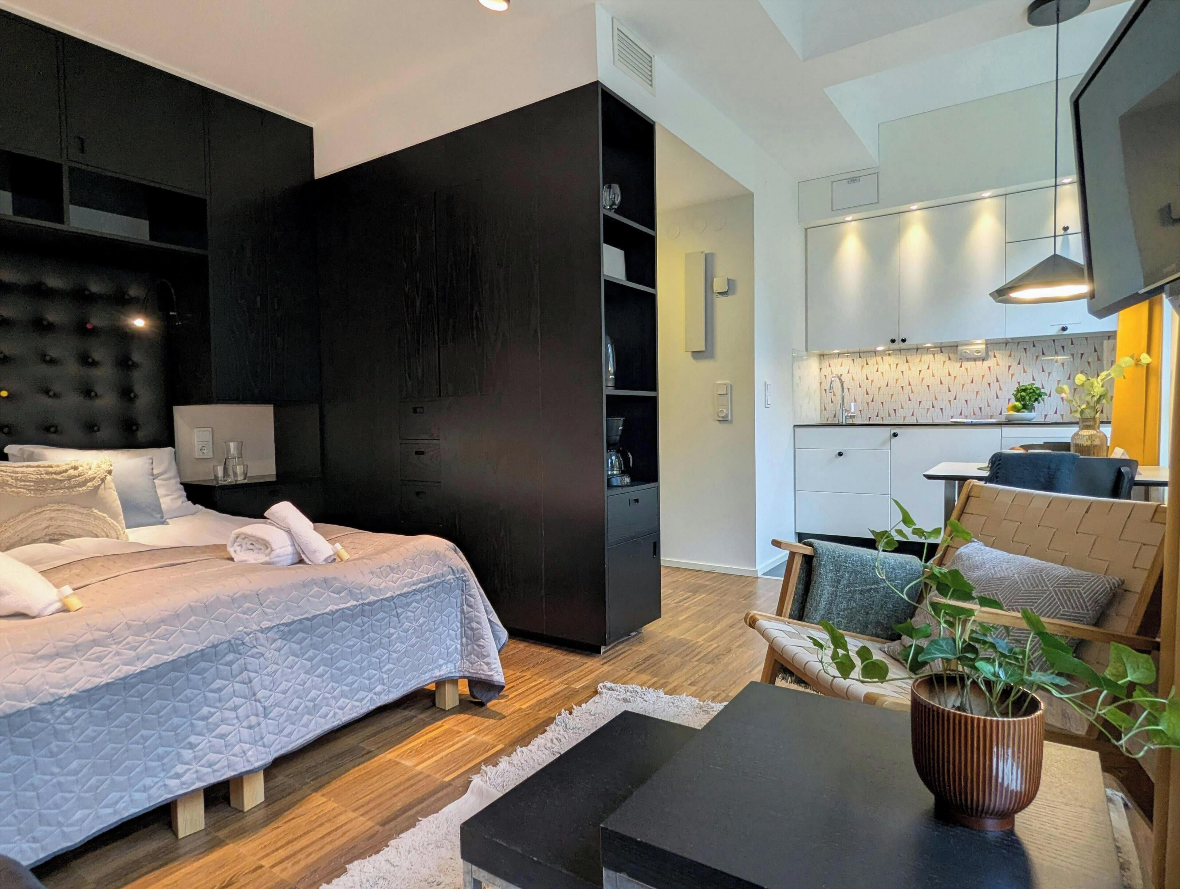 Standard-Apartment | Allergikerbettwaren, Bügeleisen/Bügelbrett, kostenloses WLAN