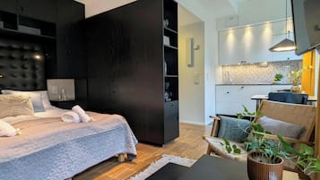 Standard-Apartment | Allergikerbettwaren, Bügeleisen/Bügelbrett, kostenloses WLAN